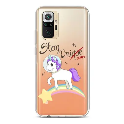 Kryt TopQ Xiaomi Redmi Note 10 Pro silikon Stay Unicorn 58110