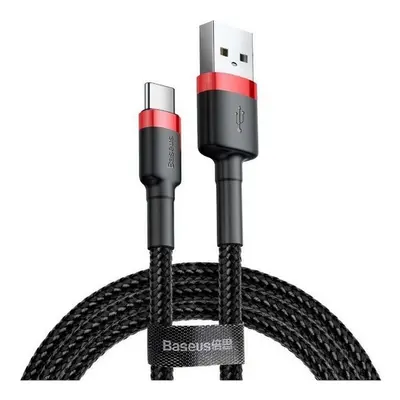 Datový kabel Baseus Cafule CATKLF-B91 USB-C 3A černo-červený 68790