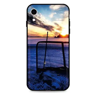 Kryt TopQ iPhone XR silikon Hockey Sunset 49097