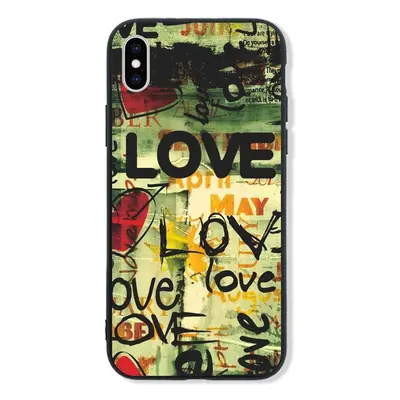 Kryt TopQ LUXURY iPhone XS pevný Love 48837