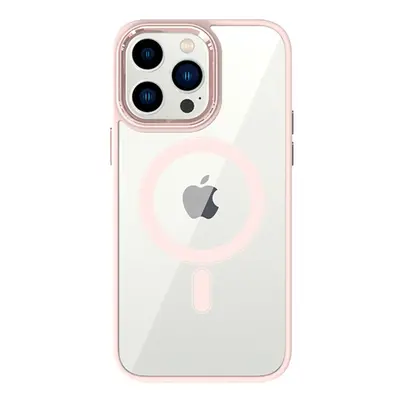 Kryt Tel Protect Magnetic iPhone 14 Pro pevný s růžovým rámečkem 97572