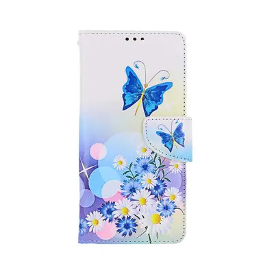 Pouzdro TopQ Xiaomi Redmi Note 12 knížkové Bílé s motýlkem 112830