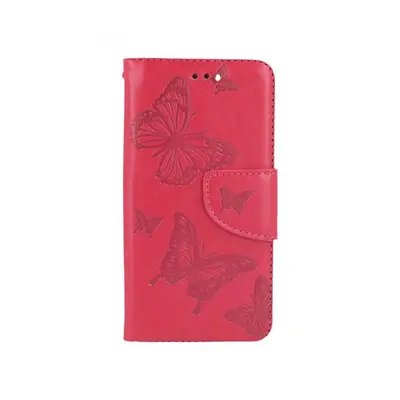 Pouzdro TopQ iPhone SE 2022 knížkové Butterfly růžové 75010