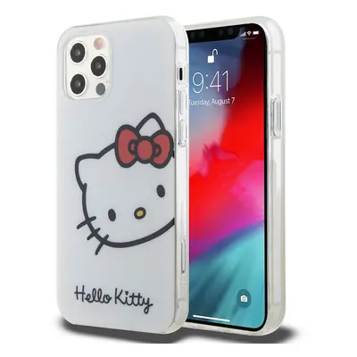 Hello Kitty IML Head Logo Zadní Kryt pro iPhone 12/12 Pro White