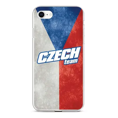 Kryt TopQ iPhone SE 2022 silikon Czech Team 74040