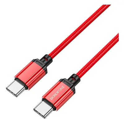 Borofone kabel BX87 Sharp - typ C na typ C - PD 60W 1 metr červený