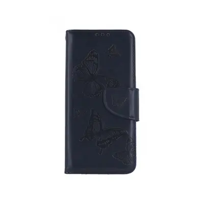 Pouzdro TopQ Xiaomi Redmi Note 11 knížkové Butterfly modré tmavé 73691