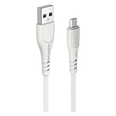 Kabel Borofone BX37 Wieldy - USB na Micro USB - 1 metr bílý