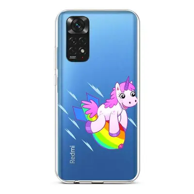 Kryt TopQ Xiaomi Redmi Note 11 silikon Flying Unicorn 71908