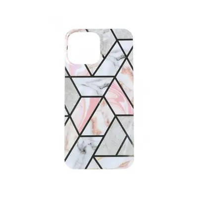 Kryt iPhone 13 Pro Max Marble Pink Hex 84490