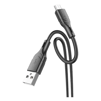 Borofone kabel BX99 Method - USB na MicroUSB - 2,4A 1 metr černý