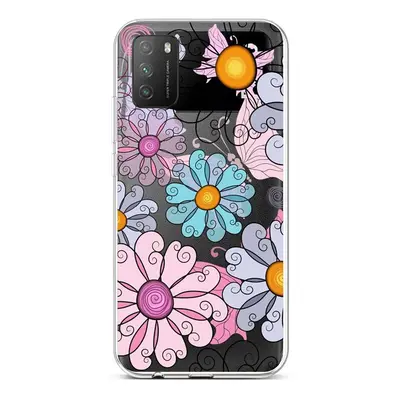 Kryt TopQ Xiaomi Poco M3 silikon Colorful Daisy 60611