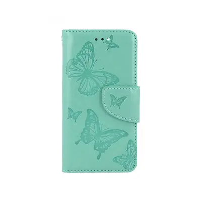 Pouzdro TopQ iPhone SE 2022 knížkové Butterfly zelené 75012