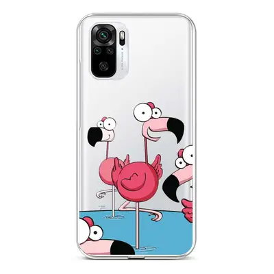 Kryt TopQ Xiaomi Redmi Note 10S Cartoon Flamingos 85988