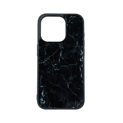 Kryt TopQ Marble iPhone 15 Pro Max pevný Smoky Black 105210