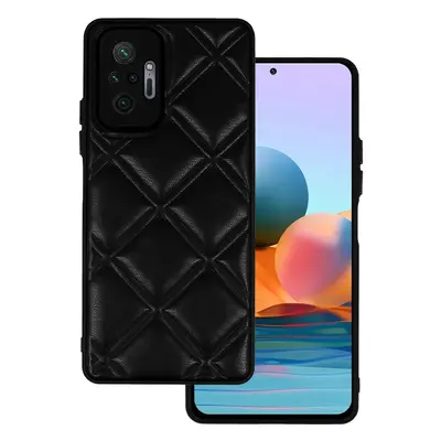 Kožené 3D pouzdro pro Xiaomi Redmi Note 10 Pro/Note 10 Pro Max design 3 černé