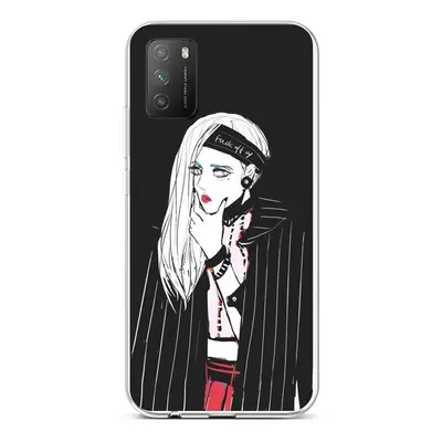 Kryt TopQ Xiaomi Poco M3 silikon Dark Girl 60598