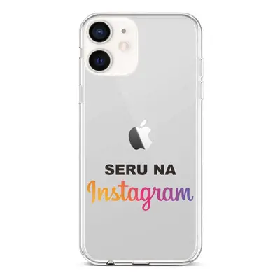 Kryt TopQ iPhone 12 mini silikon Instagram 53256