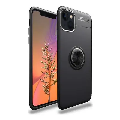 Kryt TopQ iPhone 13 silikon černý s černým prstenem 70211