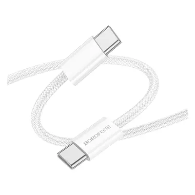 Borofone Cable BX103 Original - Typ C na Typ C - 60W 3A 1 metr bílý