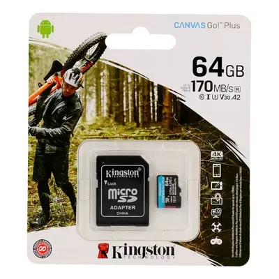 Paměťová karta Kingston 64GB Class 10 SDXC Canvas Go Plus 61751