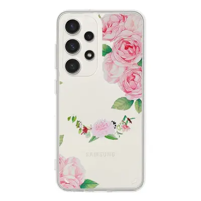 Kryt Tel Protect Flower Samsung A13 s růžovými květy 98503