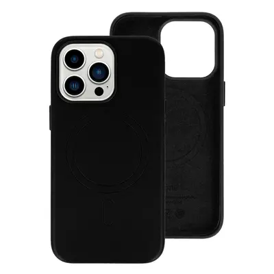 Zadní kryt MagSafe Leather pro Iphone 13 Black