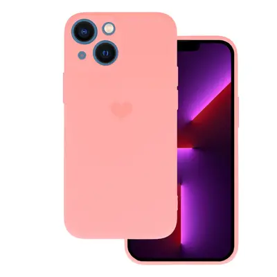 Vennus Silikonové pouzdro se srdcem pro Iphone 14 Plus design 1 růžové