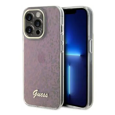 Originální pouzdro GUESS IML Faceted Mirror Disco Iridescent hardcase GUHCP15XHDECMP pro Iphone 