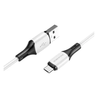 Kabel Borofone BX79 - USB na Micro USB - 2,4A 1 metr bílý