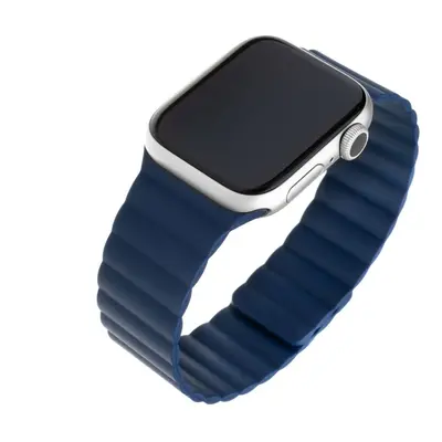 Silikonový řemínek FIXED Magnetic Strap s magnetickým zapínáním pro Apple Watch 38/40/41mm, modr