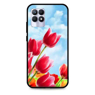 Kryt TopQ Realme 8i silikon Tulips 70018