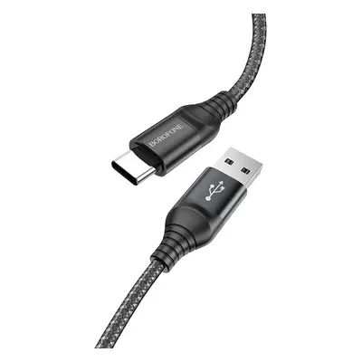 Kabel Borofone BX56 Delightful - USB na typ C - 3A 1 metr černý