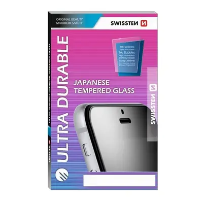 Sklo swissten ultra durable 3d full glue glass huawei p20 lite bílé