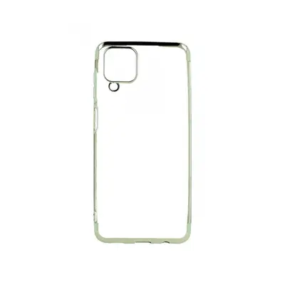 Kryt TopQ Frame Samsung A12 silikon stříbrný 58360