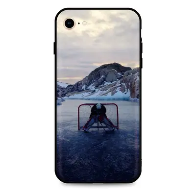 Kryt TopQ iPhone SE 2020 silikon Hockey Goalie 49316