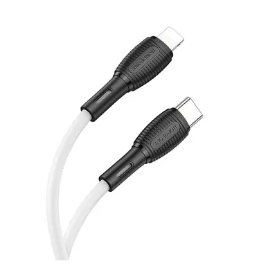 Kabel Borofone BX86 Advantage - Type C to Lightning - PD 20W 1 metr bílý