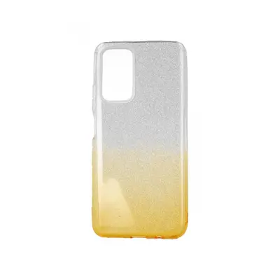 Kryt TopQ Xiaomi Redmi Note 11 glitter stříbrno-oranžový 68715