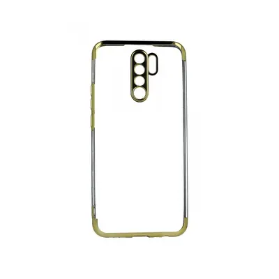 Kryt TopQ Frame Xiaomi Redmi 9 silikon zlatý 52814