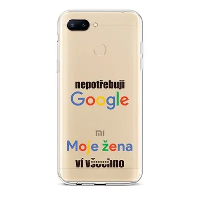 Kryt TopQ Xiaomi Redmi 6 silikon Google 42888