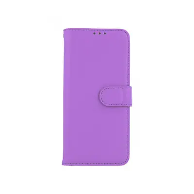 Pouzdro TopQ Xiaomi Redmi Note 11 knížkové fialové s přezkou 73690