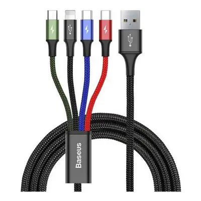 Datový kabel na mobil značky Baseus (CA1T4-B01) 1,2m 4v1 barevný 61234