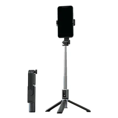 Bluetooth tripod mini selfie tyč P40S se stativem černá