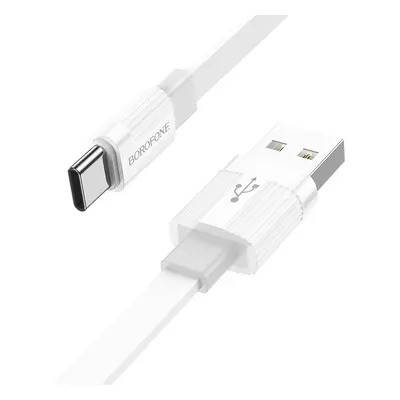 Borofone kabel BX89 Union - USB na typ C - 3A 1 metr bílo-šedý