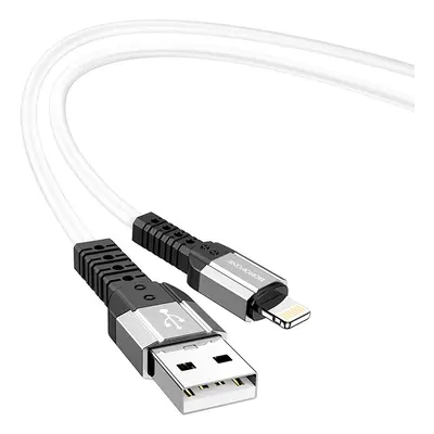 Borofone kabel BX64 Special Silicone - USB na Lightning - 2,4A 1 metr bílý