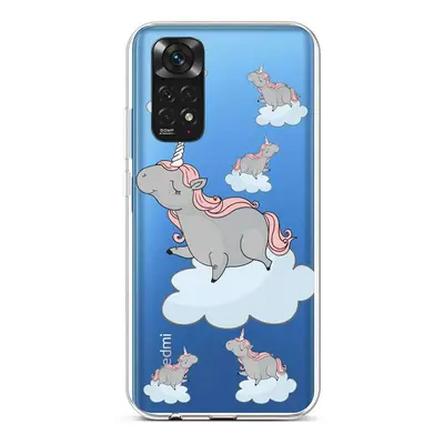 Kryt TopQ Xiaomi Redmi Note 11 silikon Grey Unicorns 71874