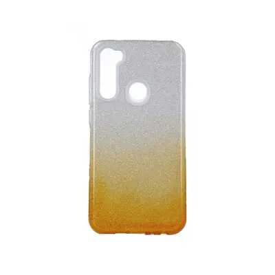 Kryt Forcell Xiaomi Redmi Note 8 glitter stříbrno-oranžový 44411