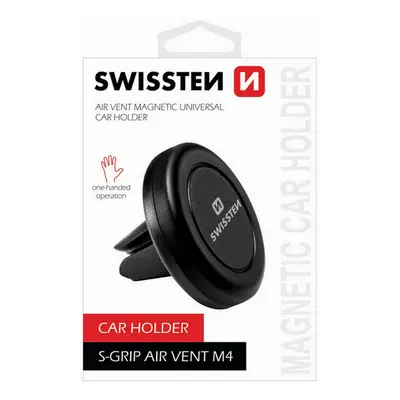 Držák do auta na větrací mřížku Swissten S-Grip M4 černý 28304