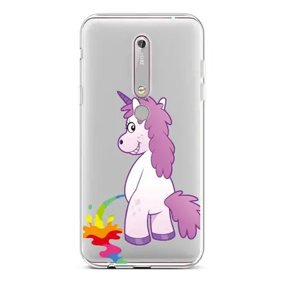 Kryt TopQ Nokia 6.1 silikon Rude Unicorn 43471