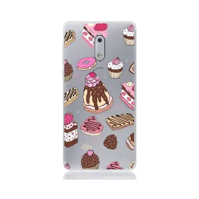 Pouzdro TopQ Nokia 6 silikon Desserts 21153